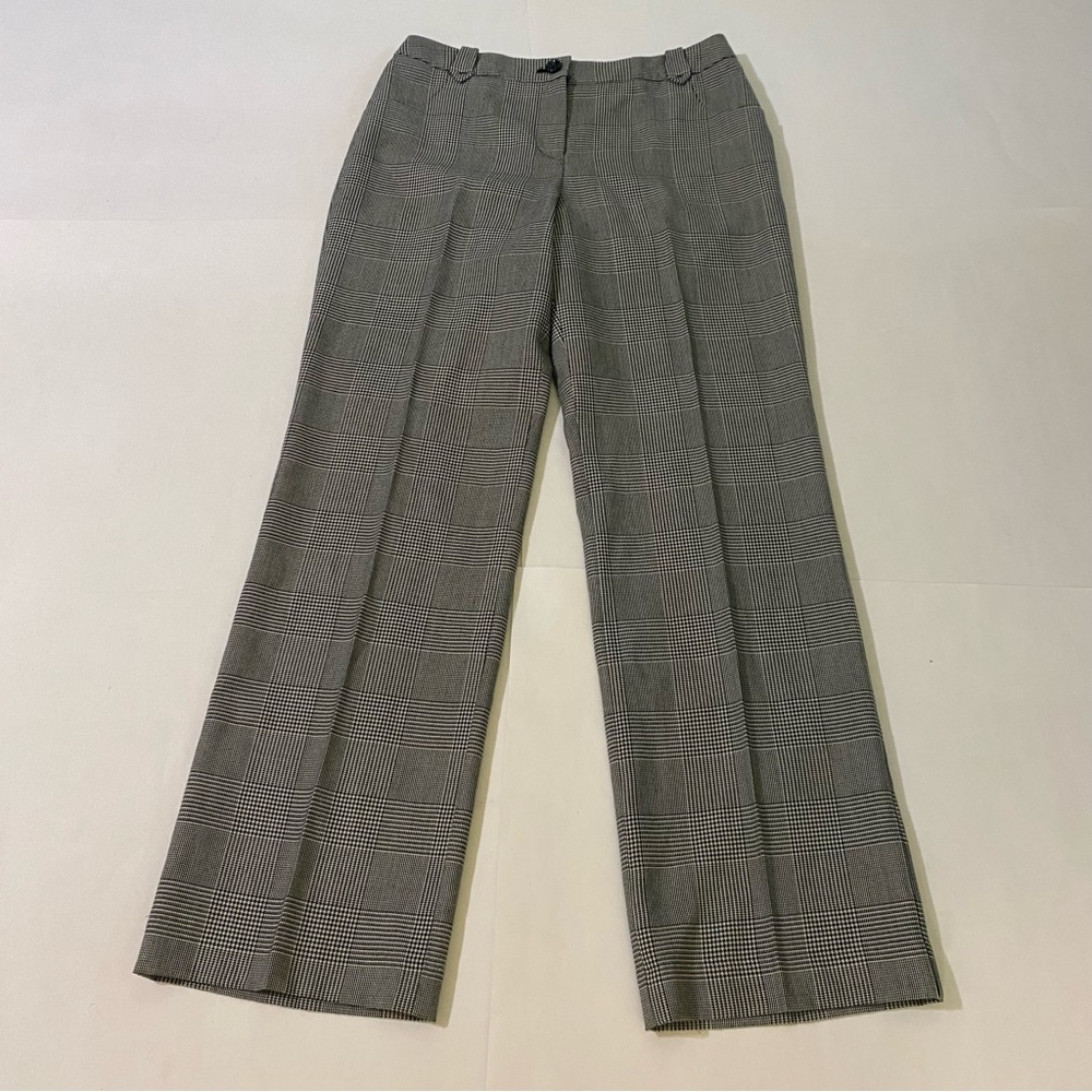 Merona Gray Plaid Wide-Leg Trousers